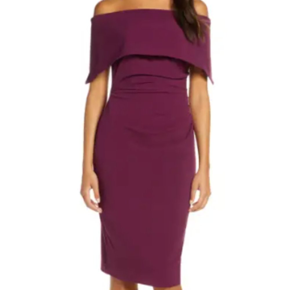 Vince Camuto Pop-over Cocktail Dress